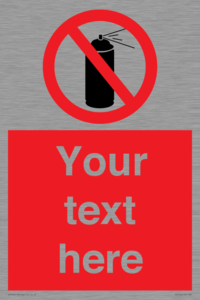 Custom prohibition no aerosol